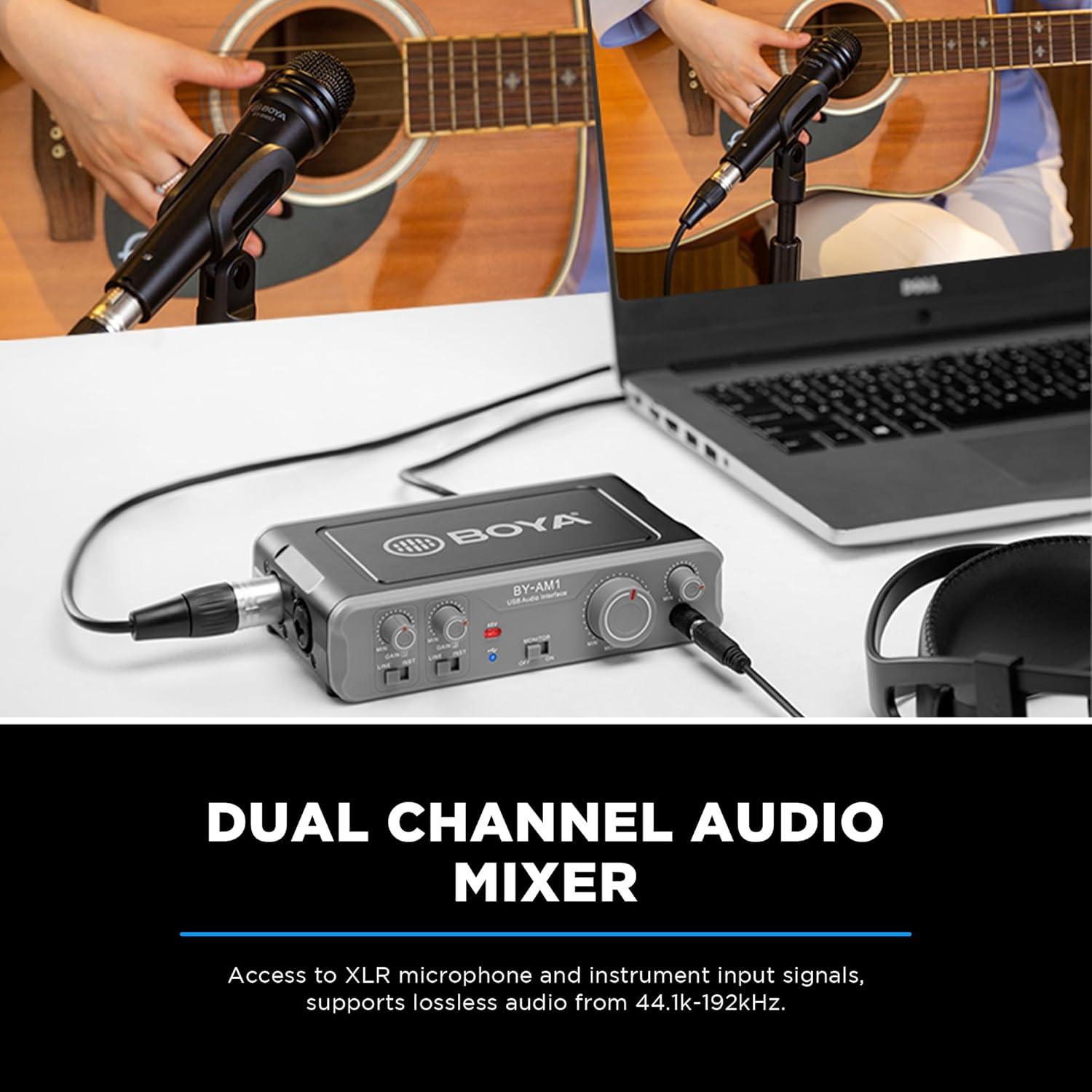 BY-AM1 Dual-Channel Audio Mixer - DECIBEL