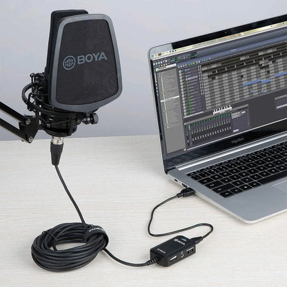 BY-BCA70 Audio Adapter for XLR Microphones to Mobile Devices