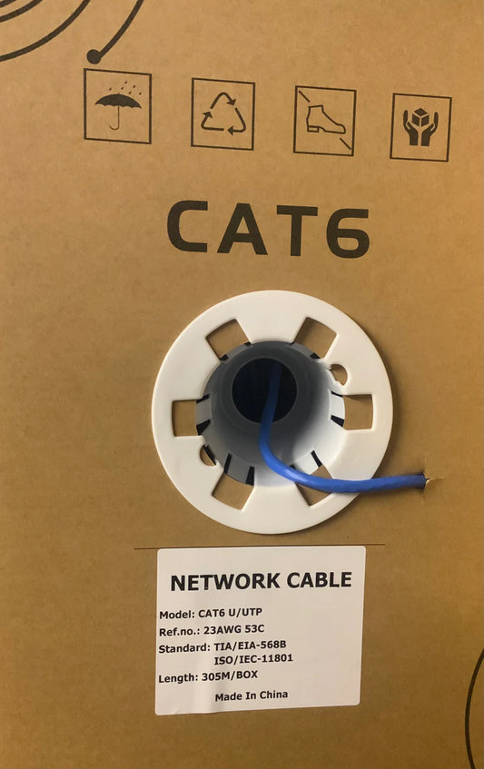 CAT6 U/UTP Network Cable – 305M High-Speed Ethernet LAN Cable