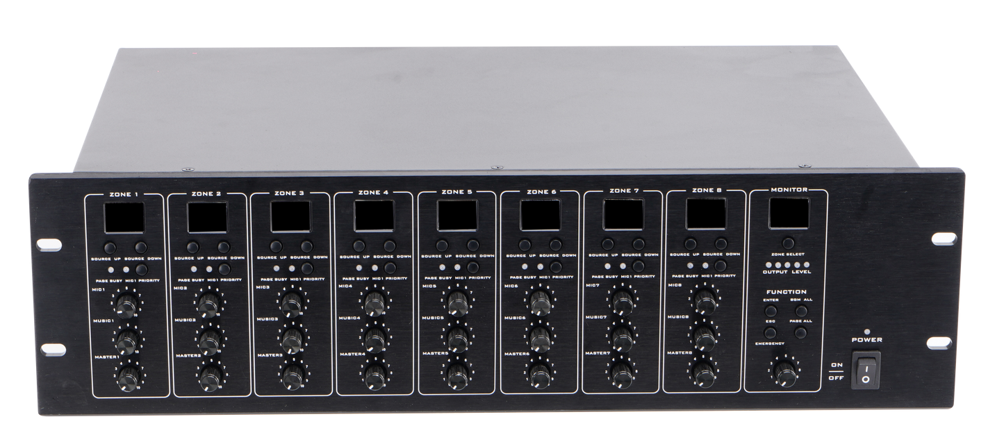 ITC T-8000 8x8 Audio Matrix & Paging Controller
