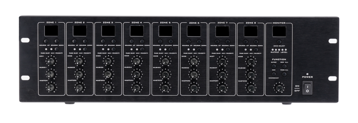 ITC T-8000 8x8 Audio Matrix & Paging Controller