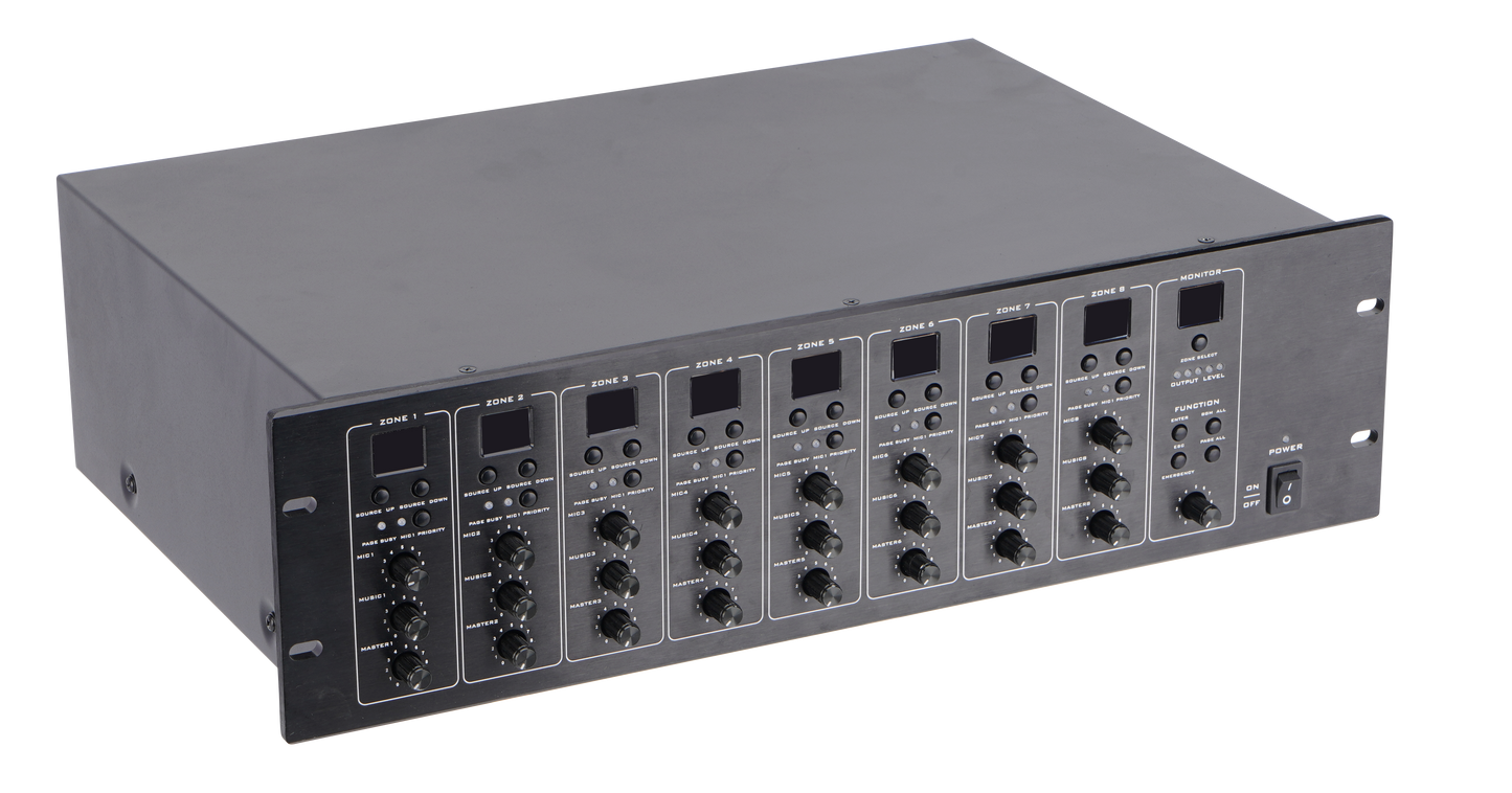 ITC T-8000 8x8 Audio Matrix & Paging Controller