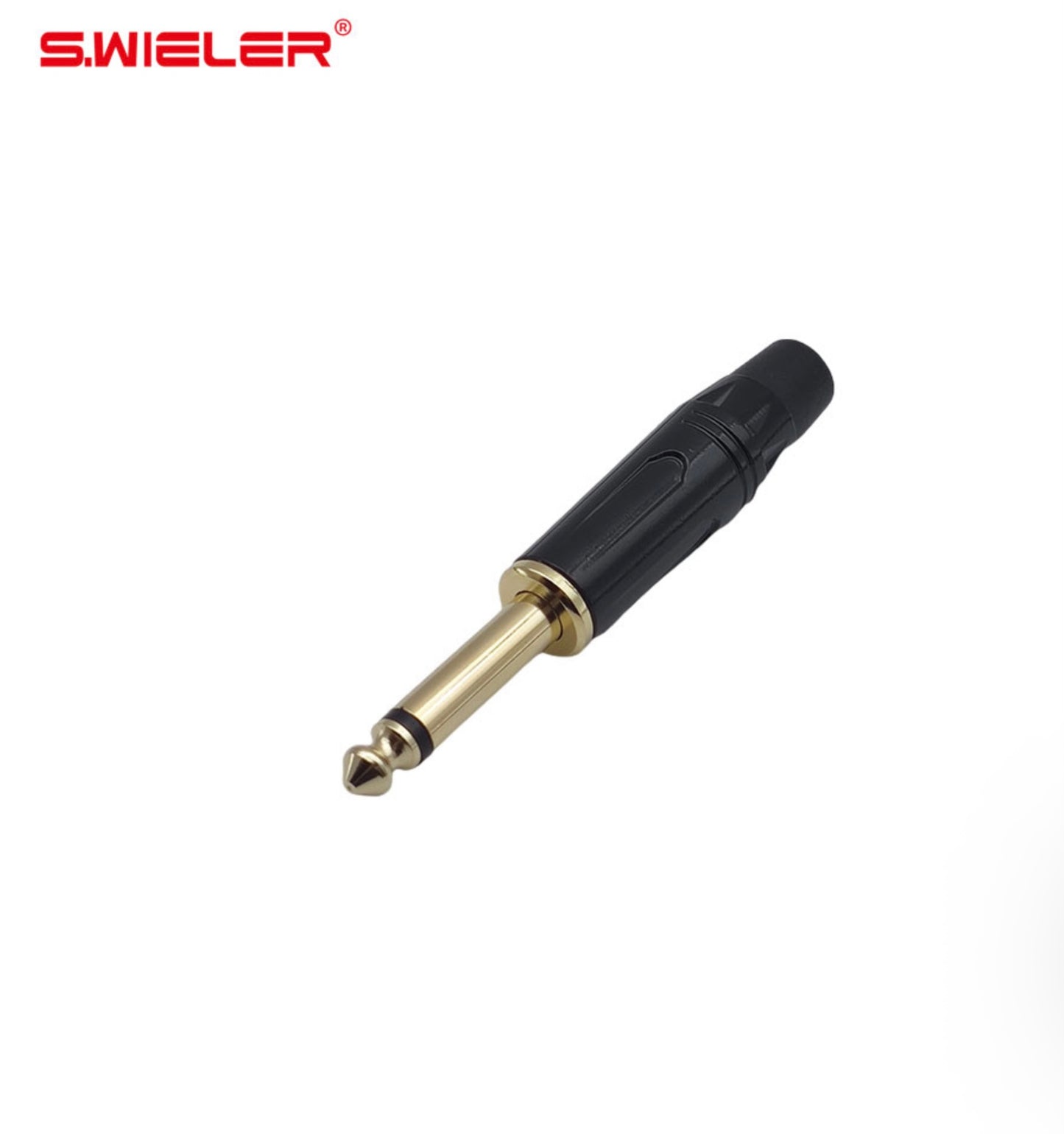 S.Wieler JA601MBK 6.35mm Mono Audio Connector – Black