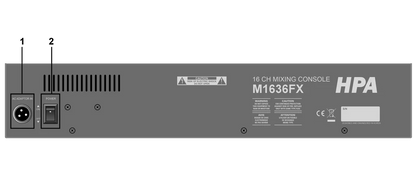 HPA M1636FX/M2436FX Professional Stereo &amp; Group Compact Mixer