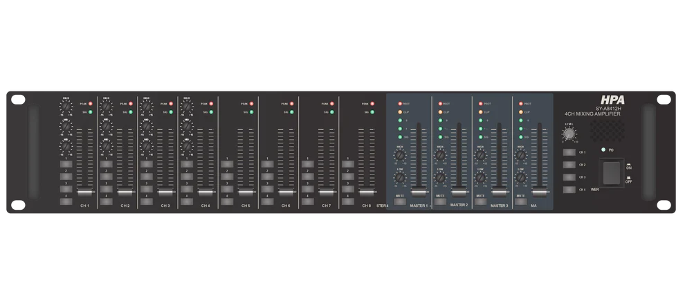 HPA SY-A8412H Public Address Multi-Channel Mixer Amplifier