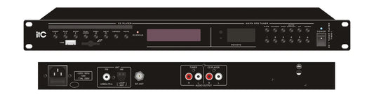 ITC T-2221 CD/MP3 Player with TUNER and Bluetooth (4 Audio Sources in One)