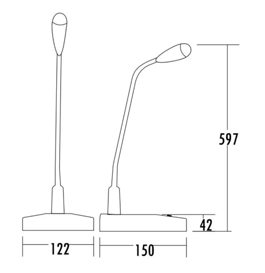 ITC T-511G Microphone (Round ring indicator)