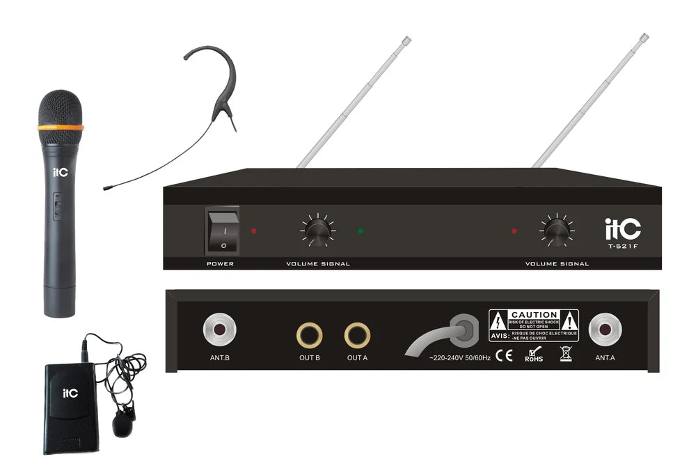 ITC T-521F Wireless Handheld Microphones