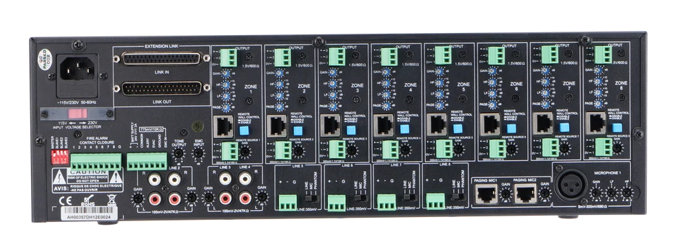 ITC T-8000 8x8 Audio Matrix & Paging Controller