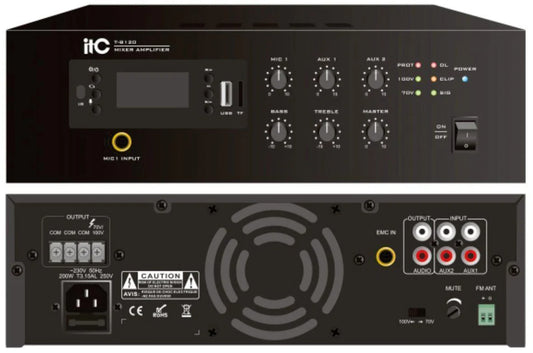 ITC T-B120/T-B240 Mini Mixer Amplifier with MP3/TUNER/Bluetooth