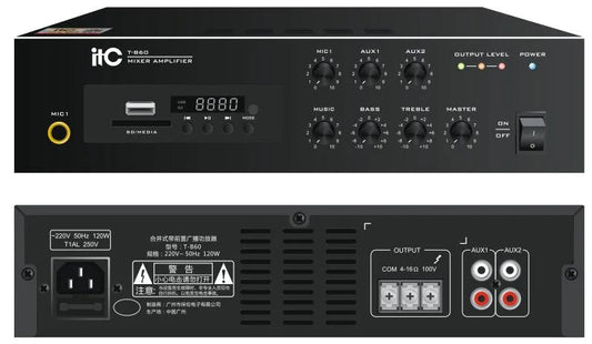 ITC T-B60 Mini Digital Bluetooth Amplifier with MP3