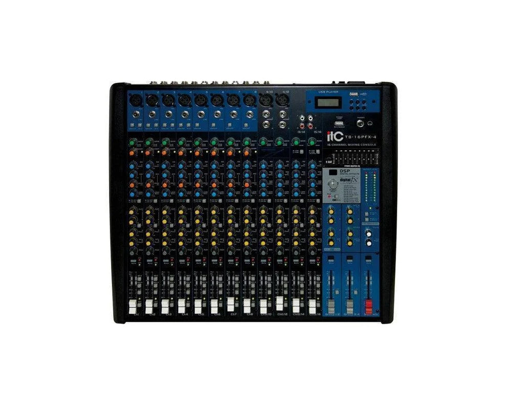 ITC TS-14PFX-4 14 Channel Mixer with DSP with 4 group
