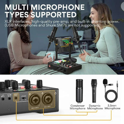 Maono AM100 Audio Interface & Podcast Equipment