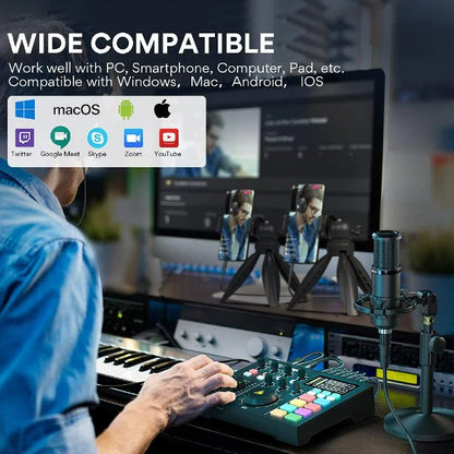 Maono AM100 Audio Interface & Podcast Equipment