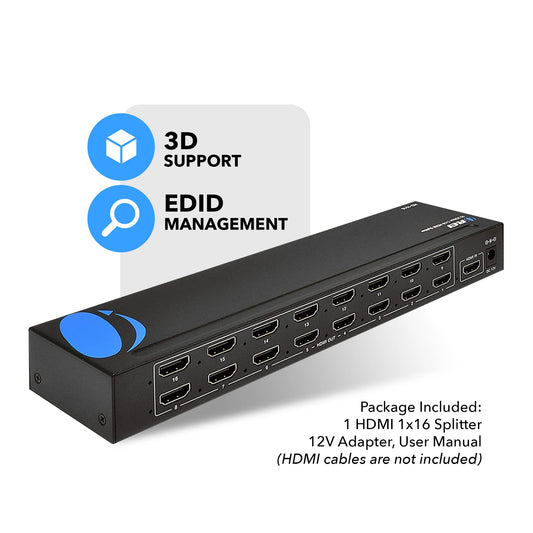 OREI 1080p 1x16 HDMI™ Splitter-HD-1016