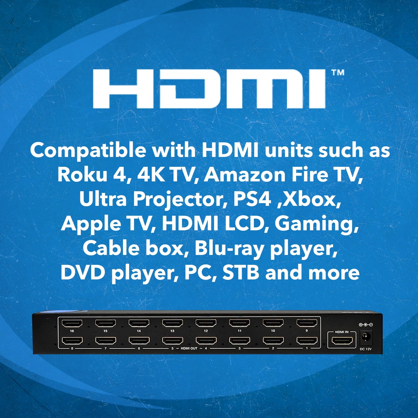 OREI 1080p 1x16 HDMI™ Splitter-HD-1016
