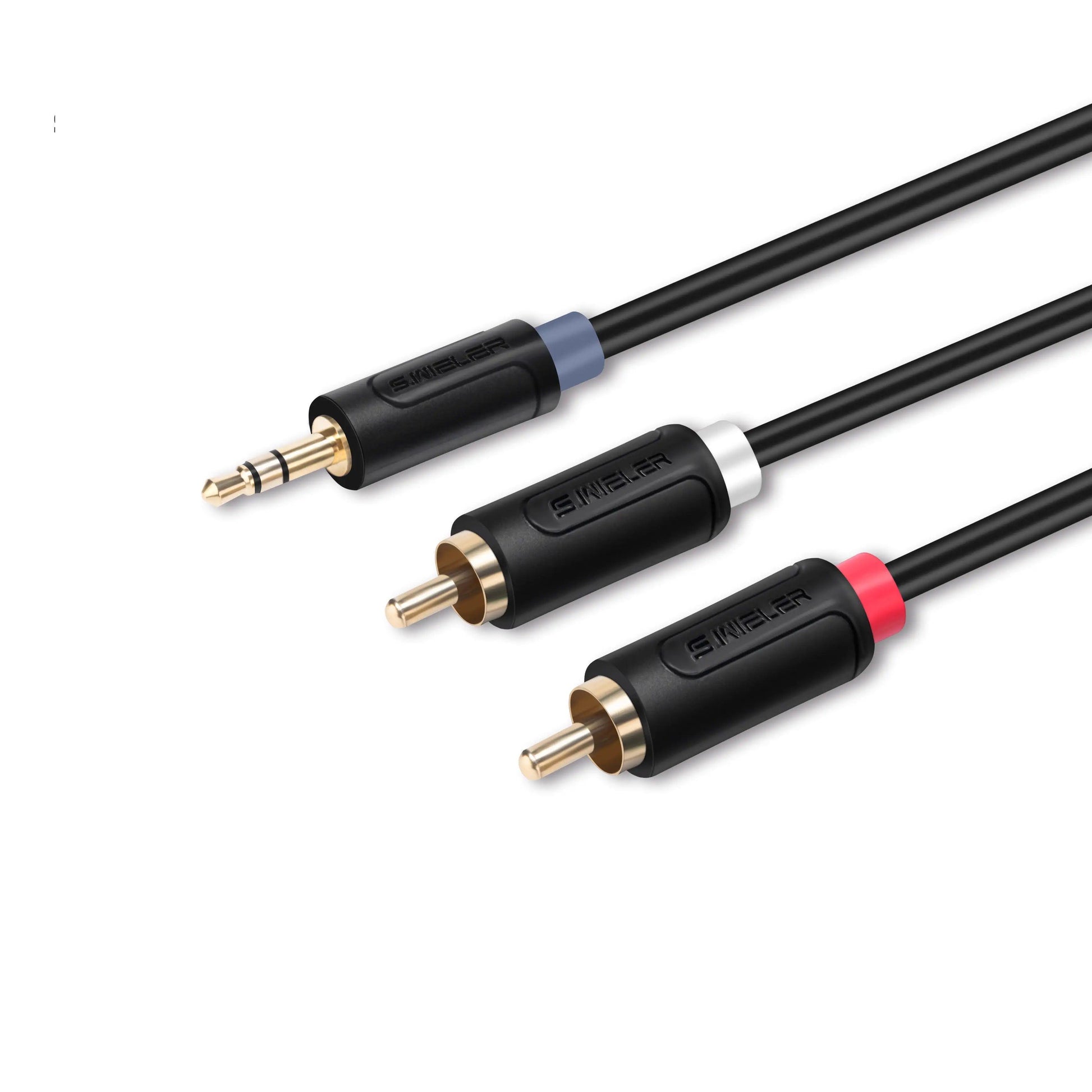 S.WIELER  S313B 3.5mm TS to 2 RCA AUDIO CABLE