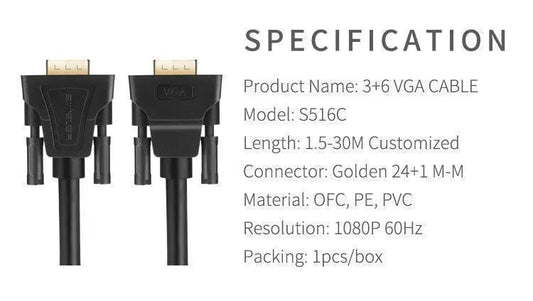 S.WIELER S516C 3+6 VGA Video Cable