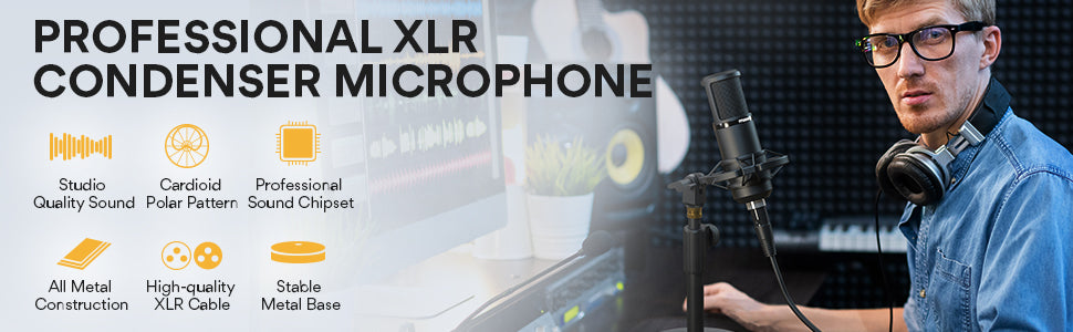 خلاط مكتبي تناظري HPA M822FX، 5 قنوات، 8 مداخل، تأثيرات مدمجة 100 إعداد مسبق. AUX 1 ومدخل إرجاع (ستيريو)