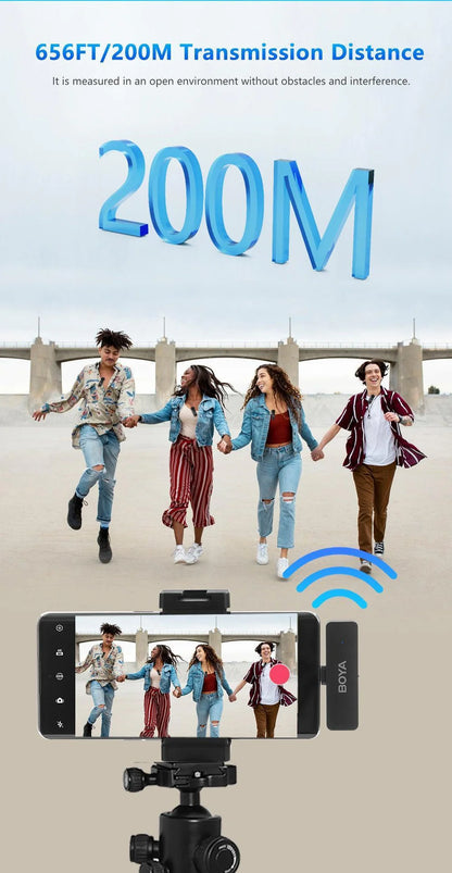 boya by-v4d 4-channel wireless mic