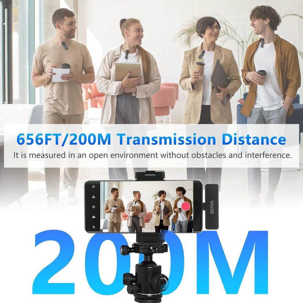 boya by-v4d 4-channel wireless mic