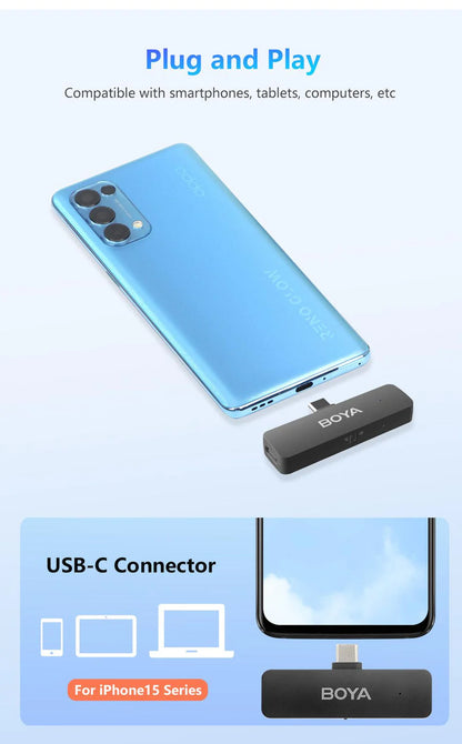 boya by-v4u 4-channel wireless mic