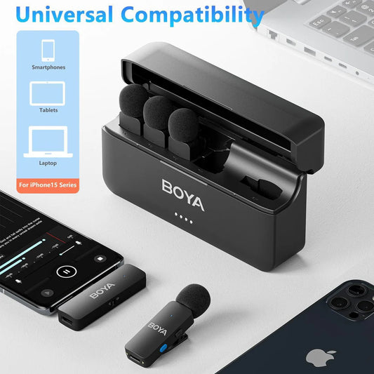 boya by-v4u 4-channel wireless mic