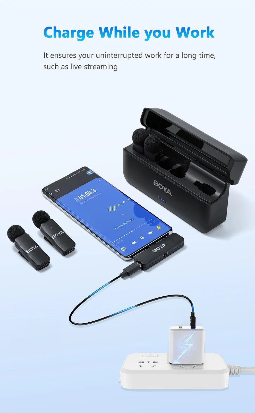 boya by-v4u 4-channel wireless mic