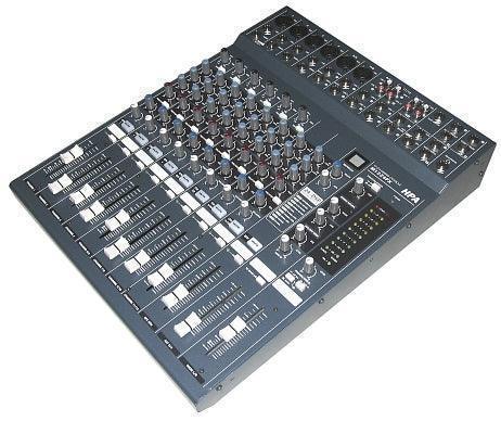 HPA M1224FX-USB Analogue Mixing Desk 8-channel Mixing Console with 100 effects presets, USB Hand Out - DECIBEL