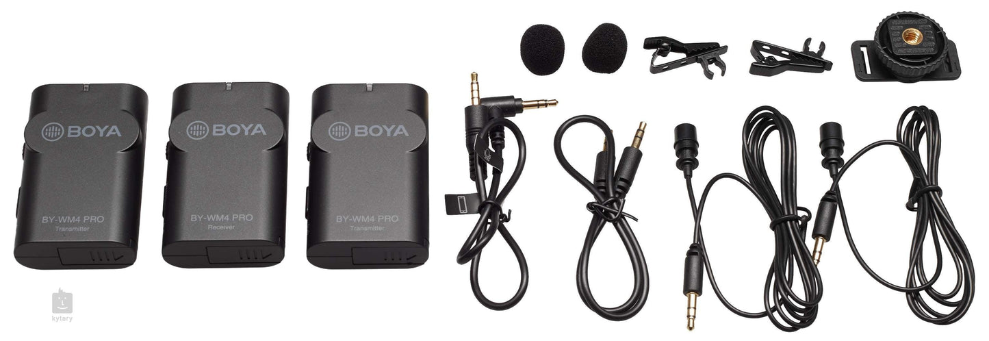 BY-WM4 Pro-K2 Dual-Channel Digital Wireless Microphone - DECIBEL
